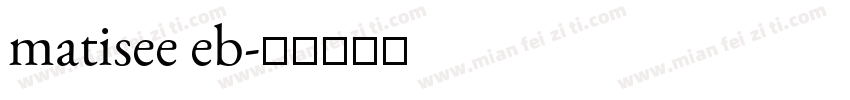 matisee eb字体转换